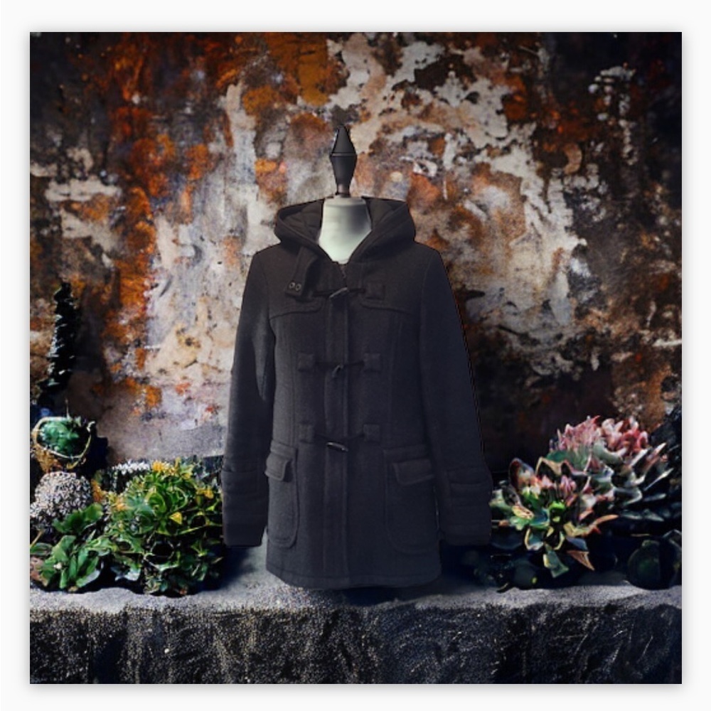 Joe Fresh Toggle Peacoat -NWOT- Grey -Gloverall SzXs 🍁🍂​​​​​ - Picture 8 of 16